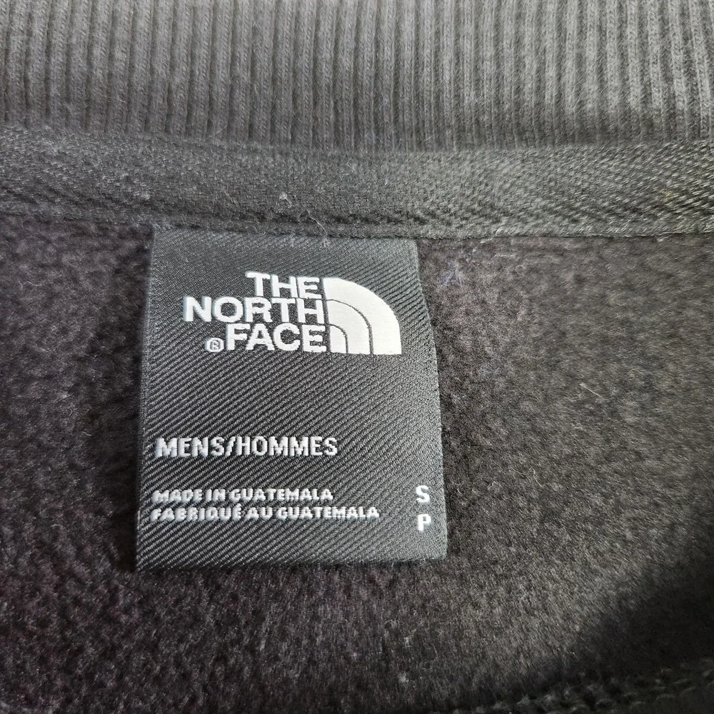 North Face Sweatshirt Men Small NSE Box Fleece Pullover Sweater Black Hiking‎